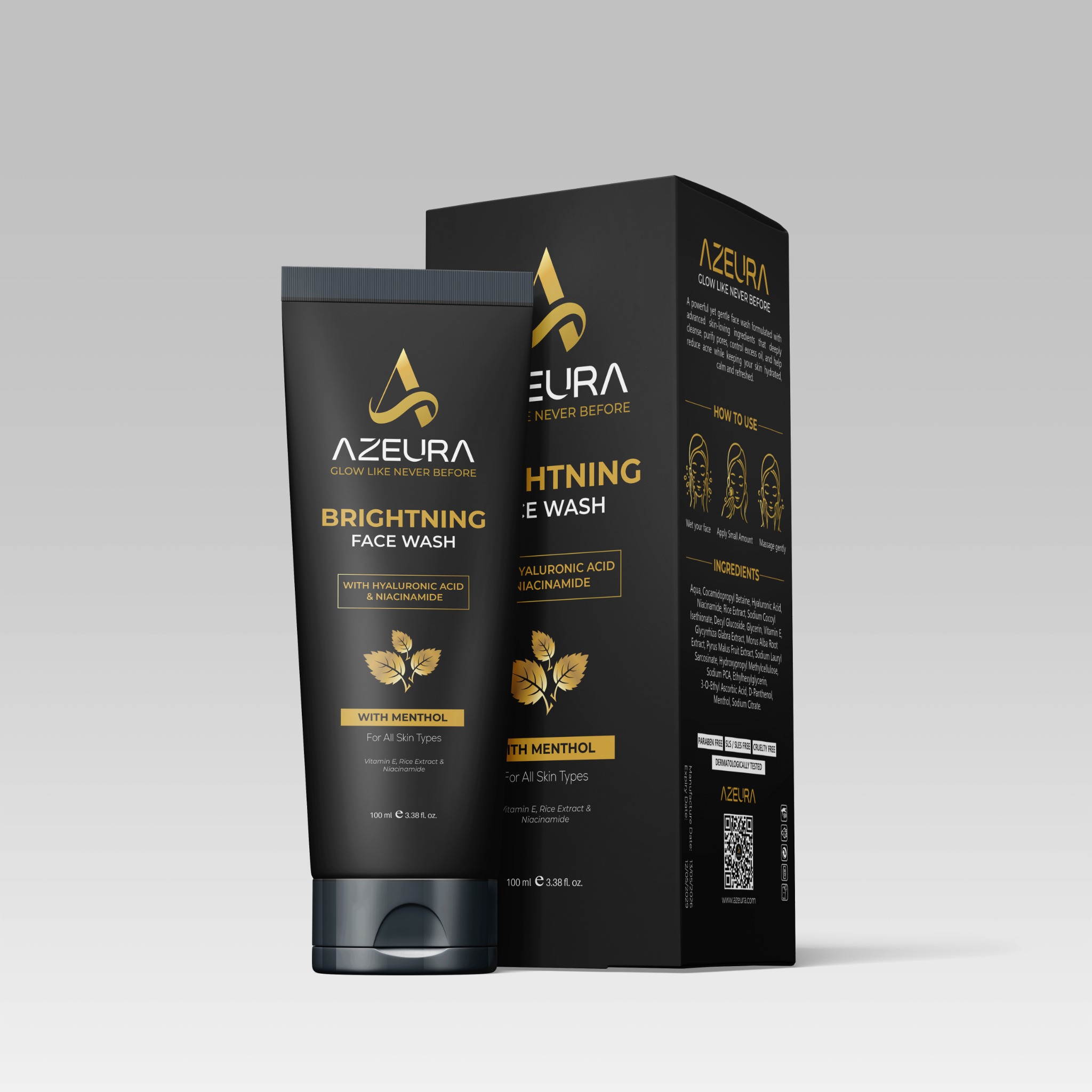 Azeura Brightening Face Wash packaging